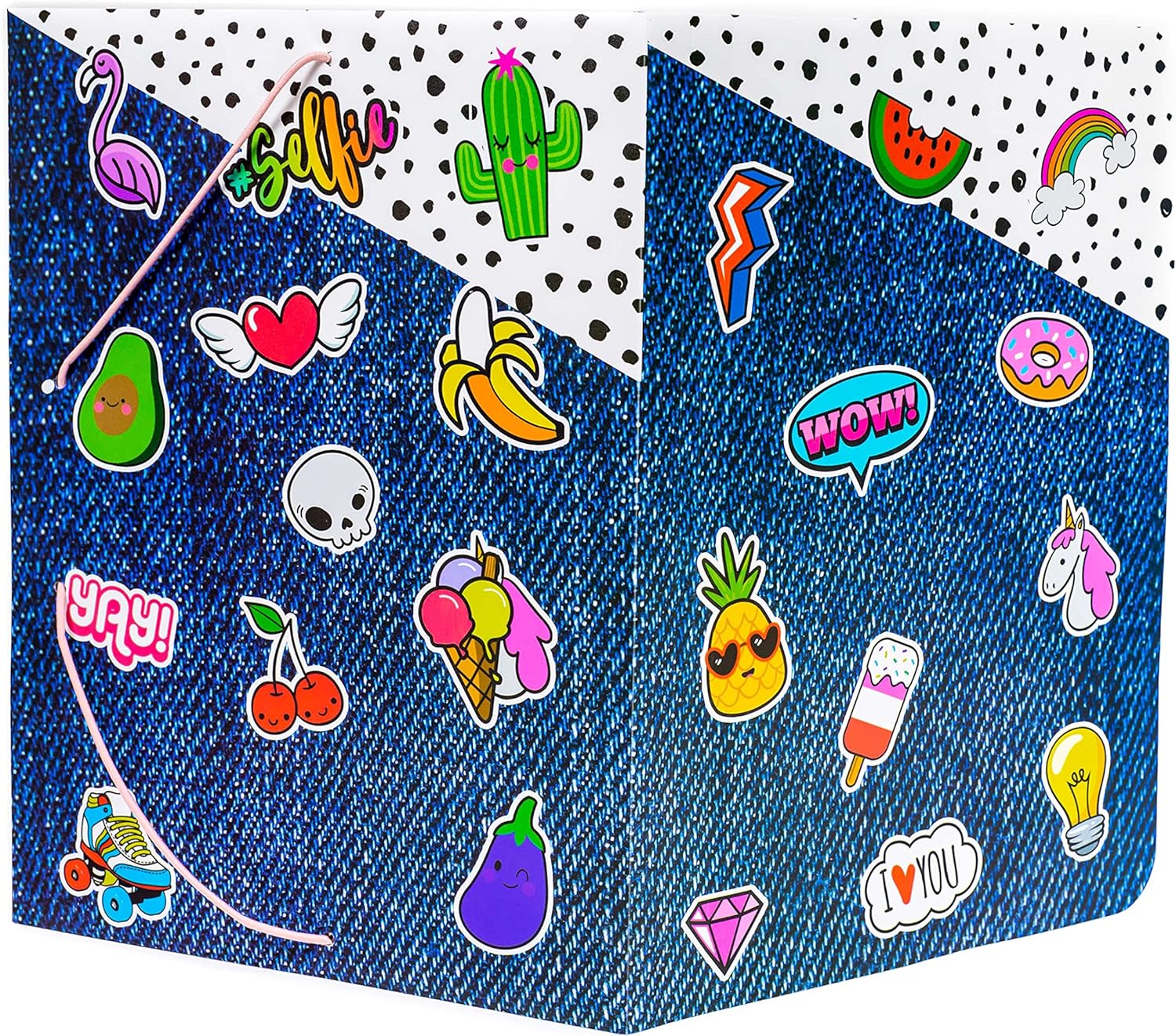 Pin Badge Wizard A4 Elasticated Folder {DC}