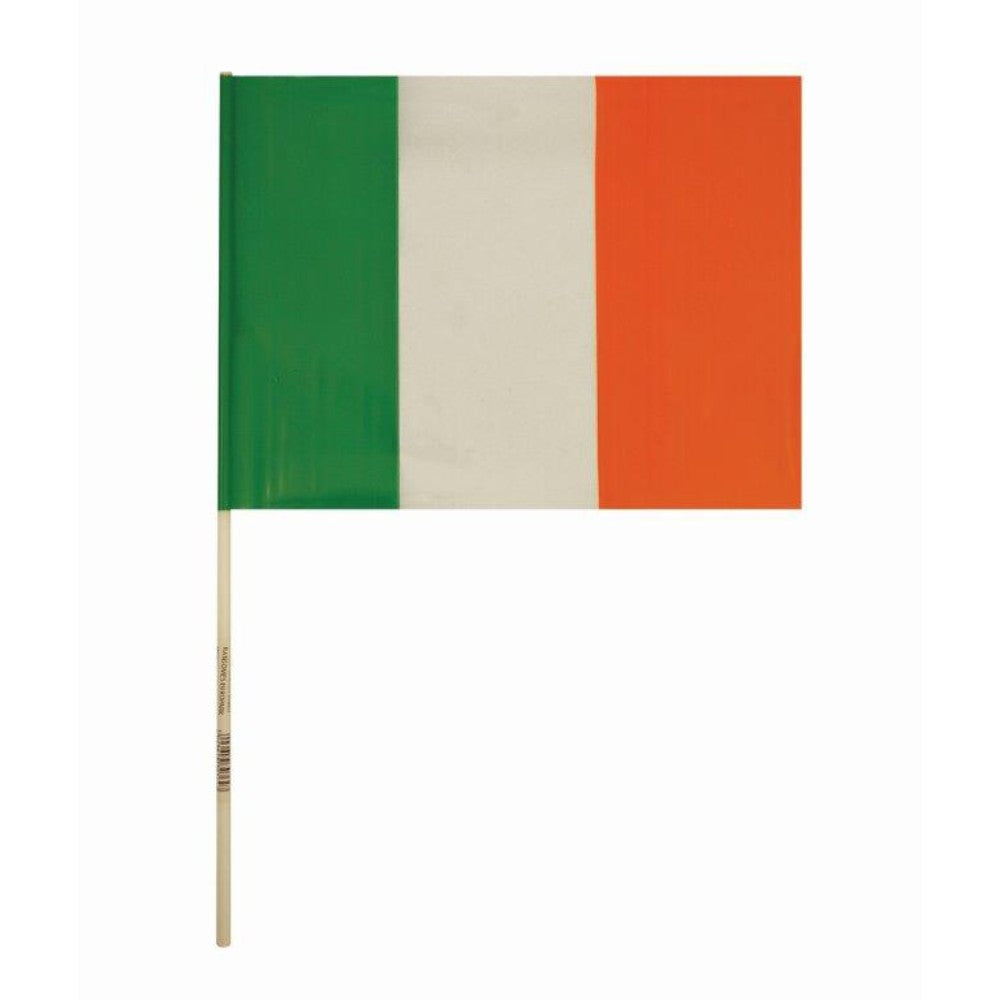 Hand Held Eire Ireland PVC Flag 29x17cm with 40cm Stick