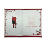 Romantic Festive Design With Love to My Wife Christmas Card