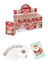 Plastic Coated Christmas Playing Cards (9cm x 6cm) - Family Game Nights, Parties & Xmas Stocking Fillers