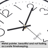 12" Plastic Shell Quartz Clock