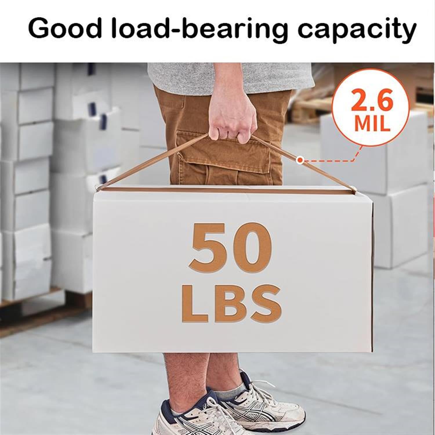 Pack of 6 Brown Bopp Tape For Packing 48mm x 50m