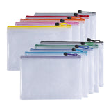 Pack of 12 A3 Orange PVC Mesh Zip Bags