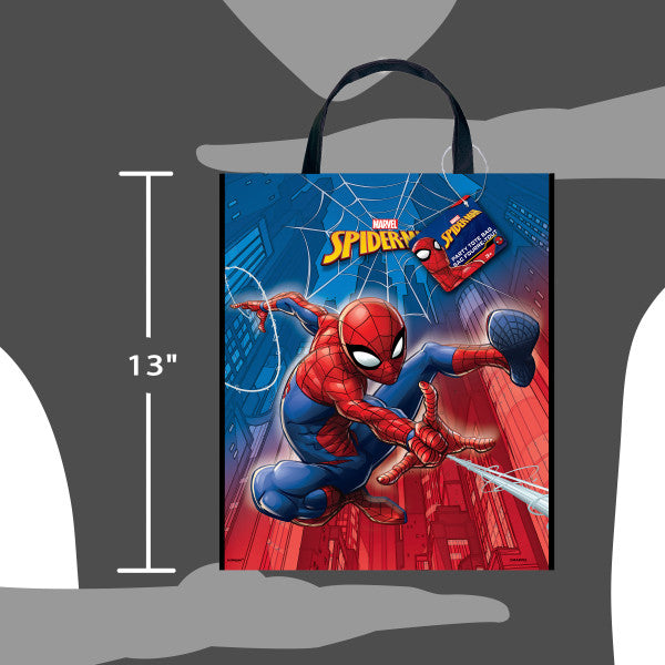 Spider Man Party Gift Tote Bag 13" x 11"