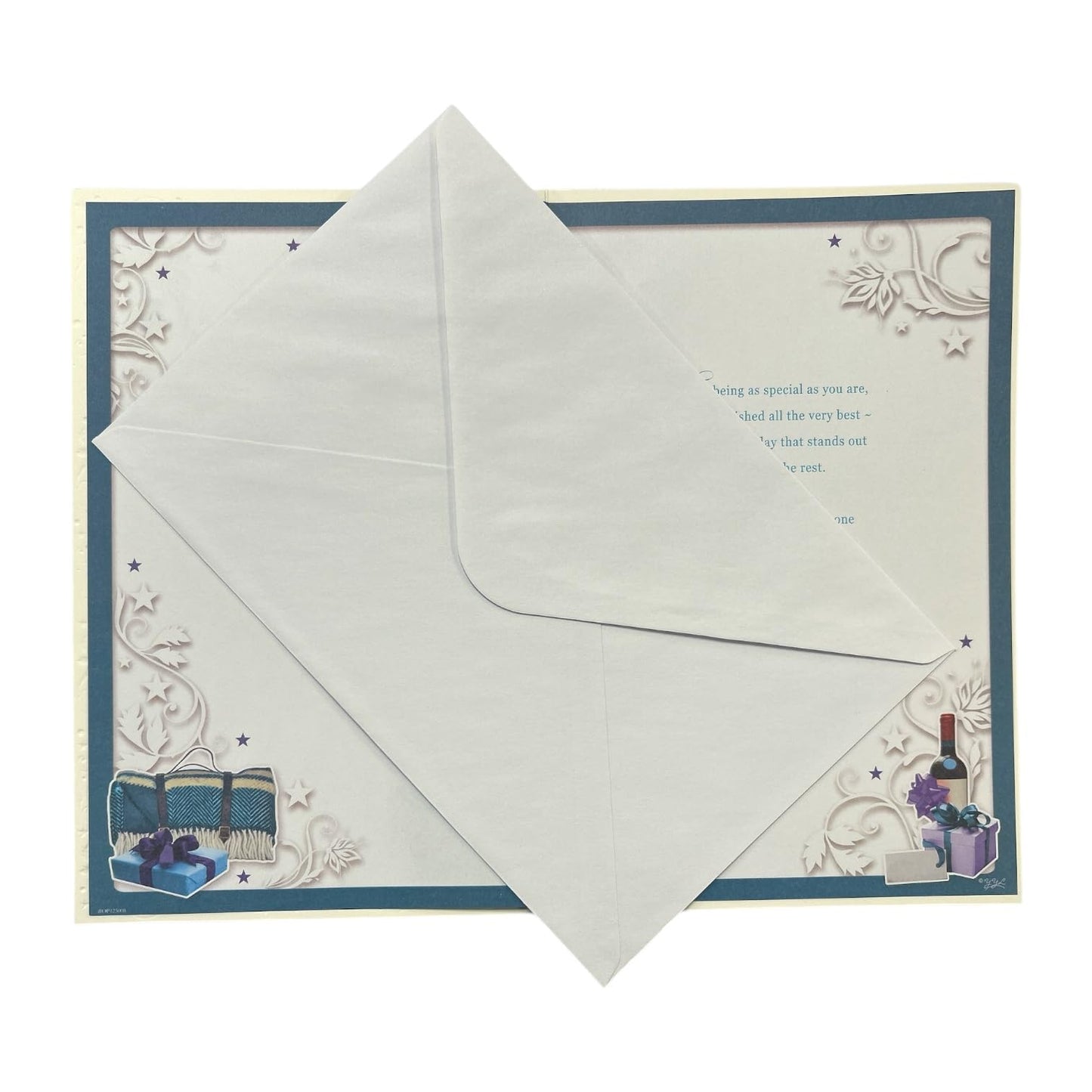 Have a Wonderful 75th Birthday Open Male Opacity Card