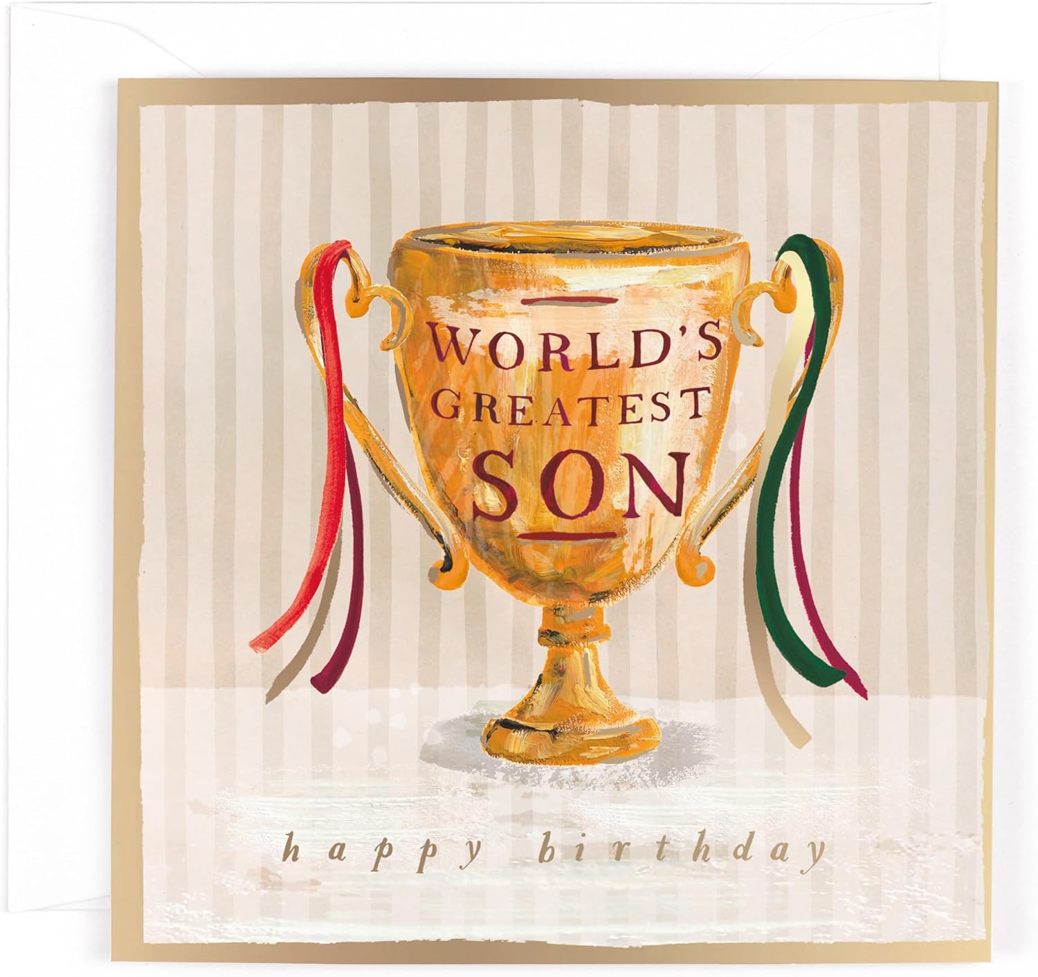 Trophy Design World's Greatest Son Luxury Birthday Card
