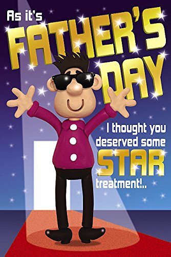 Star Treatment Humour Open Father's Day Greeting Card {DC}