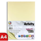Pack of 250 Sheets A4 Ivory 160gsm Card by Premier Activity