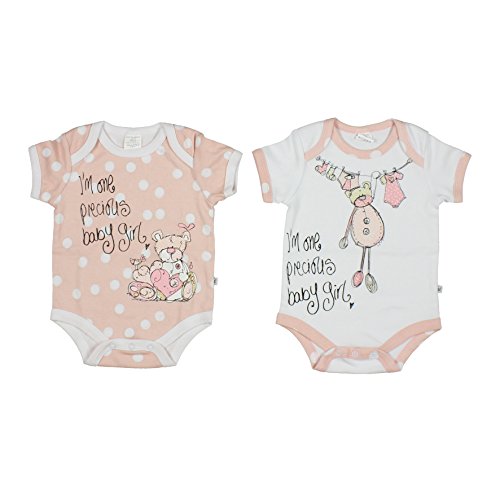 Precious Baby Girl Polka Dot Set of 2 Suits In a Gift Box Christmas Baby Shower