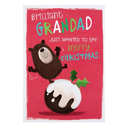 Hallmark Grandad Christmas Card 'You're Grrreat' - Medium 
