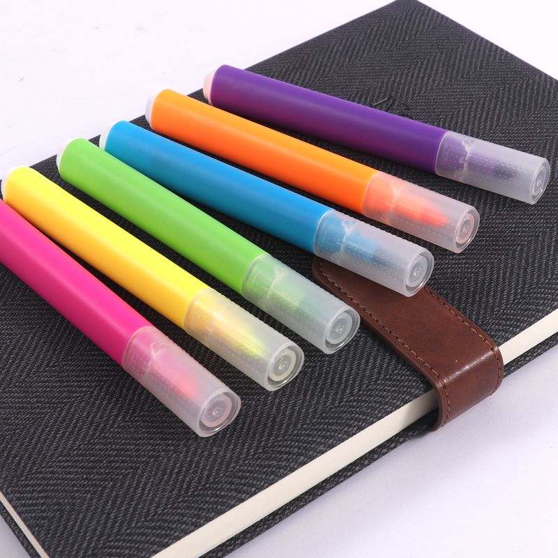 Pack of 6 Colour Highlighter Marker Pens