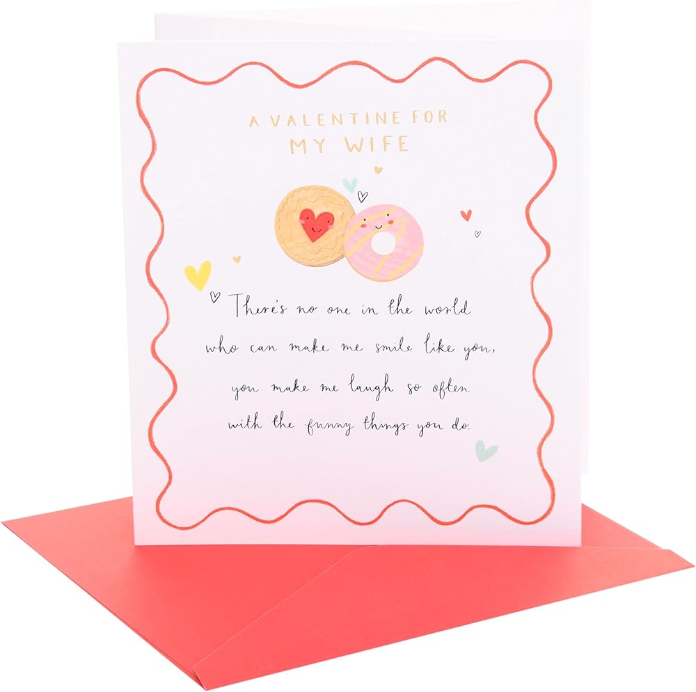 Biscuits Design Wife Valentine's Day Card