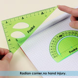 5 Pieces Plastic Flexible Geometric Set