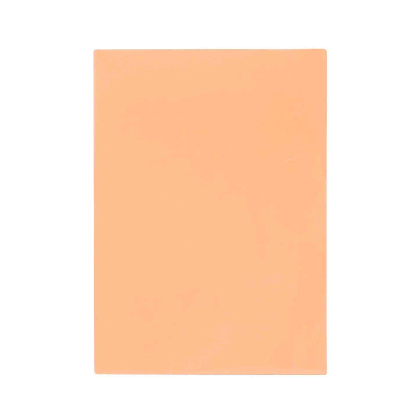 Pack of 8 A5 Plain Peach Dyslexia Overlay Reading Sheets – PET Material, Rounded Corners