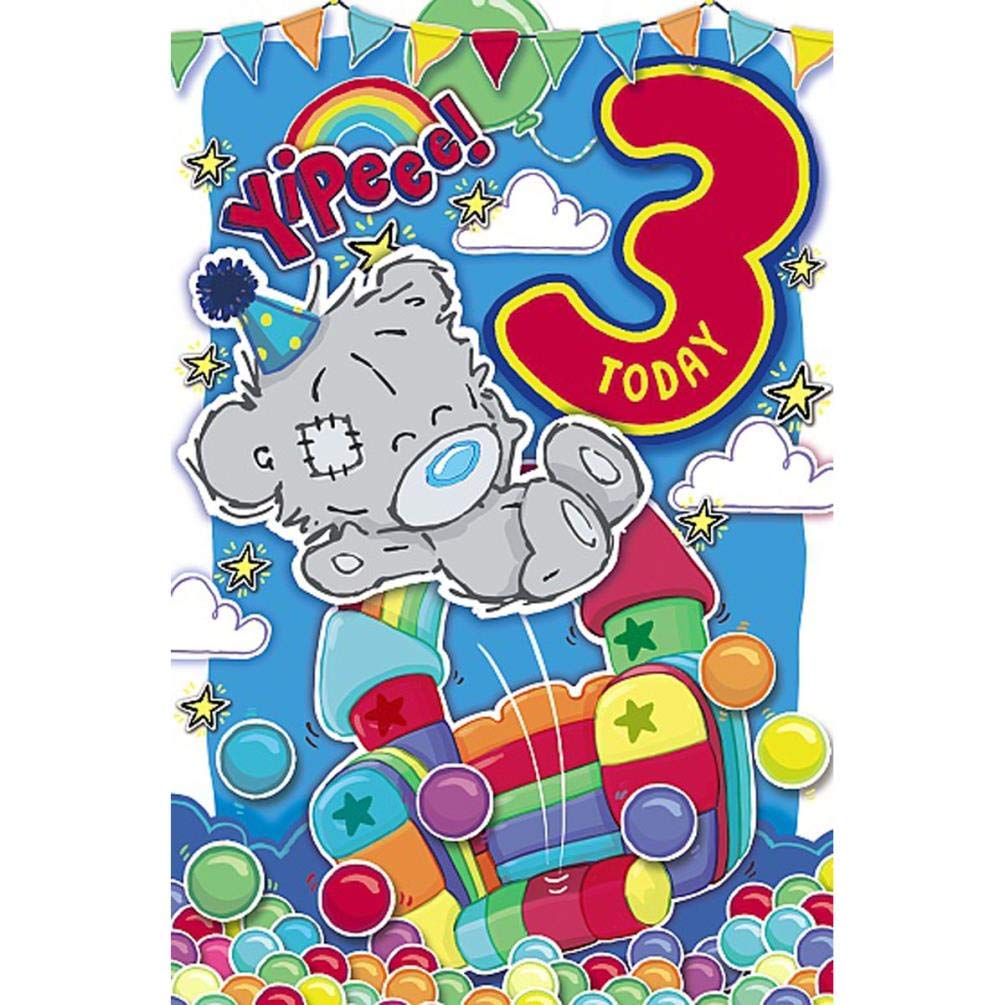Me To You Bear My Dinky 3 Today 3rd Birthday Card
