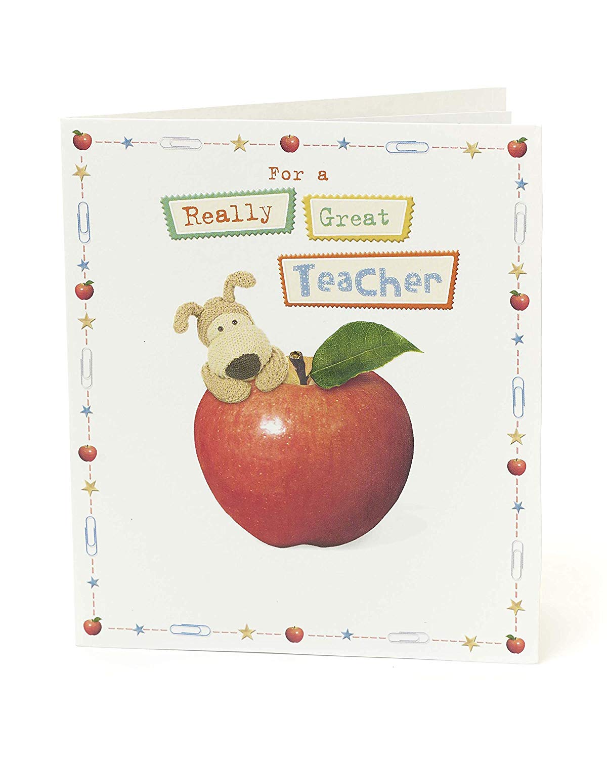 Boofle On Apple Really Great Teacher Appreciation Card Thank You 