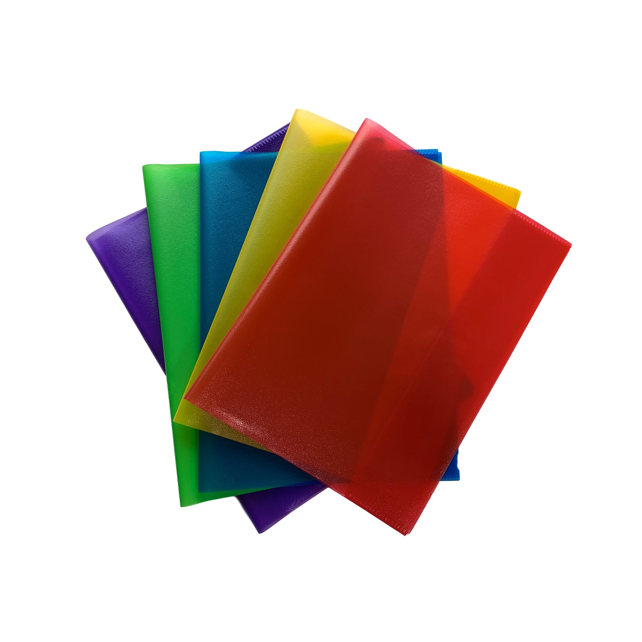 Pack of 10 9x7" Frosted Blue Exercise Book Covers