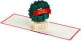 Festive Wreath Design 3D and Pop Up Christmas Card {DC}