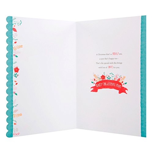 Christmas Card To Mum 'Loving Wishes' 
