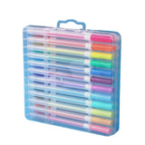 Pack of 24 Assorted Metal Pastel Glitter Neon Gel Ink Pens