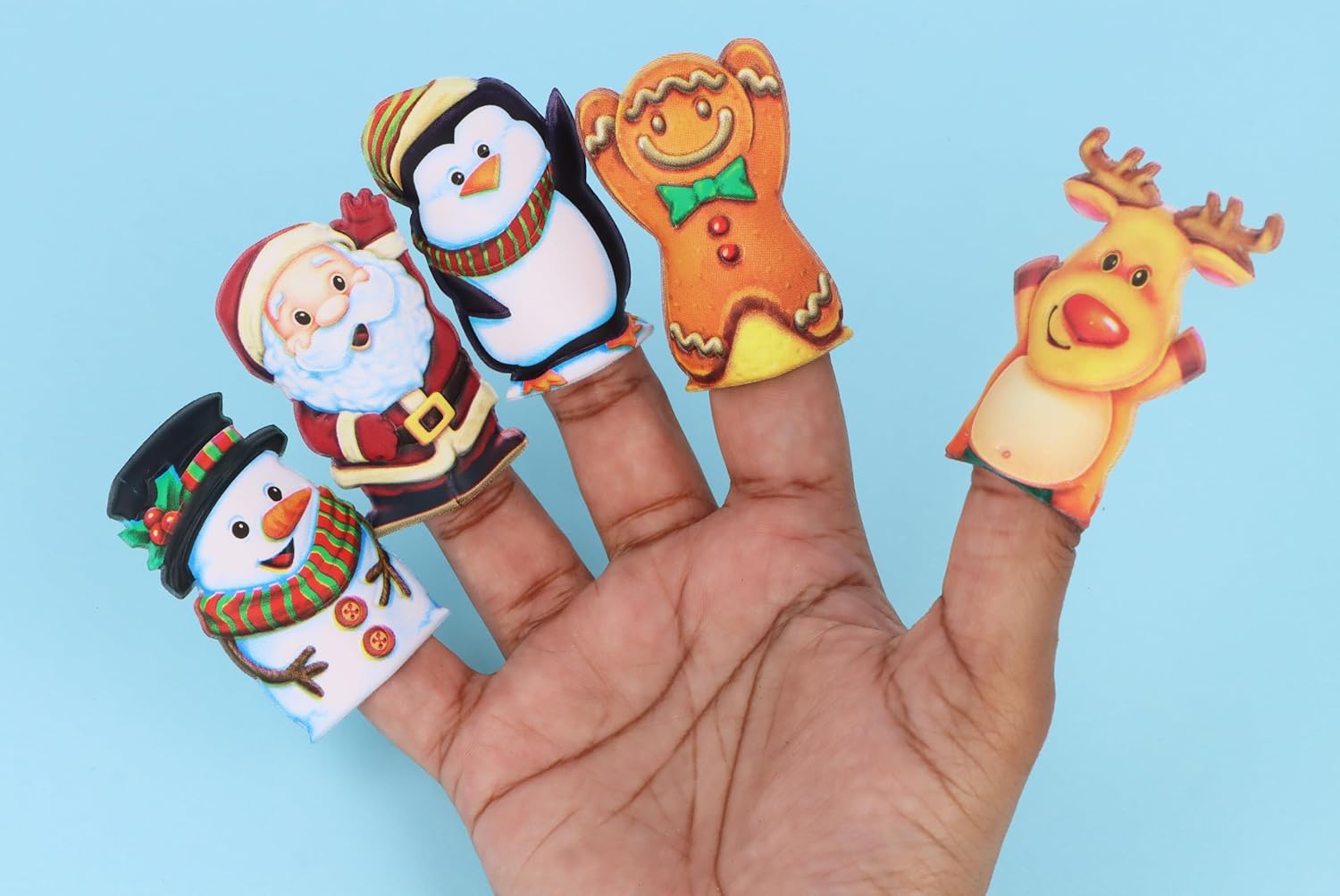 Single Christmas Finger Puppet {DC}