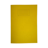 Janrax A4 Yellow 80 Page Blank Paper Exercise Book WF Paper with 225gsm Manilla Cover
