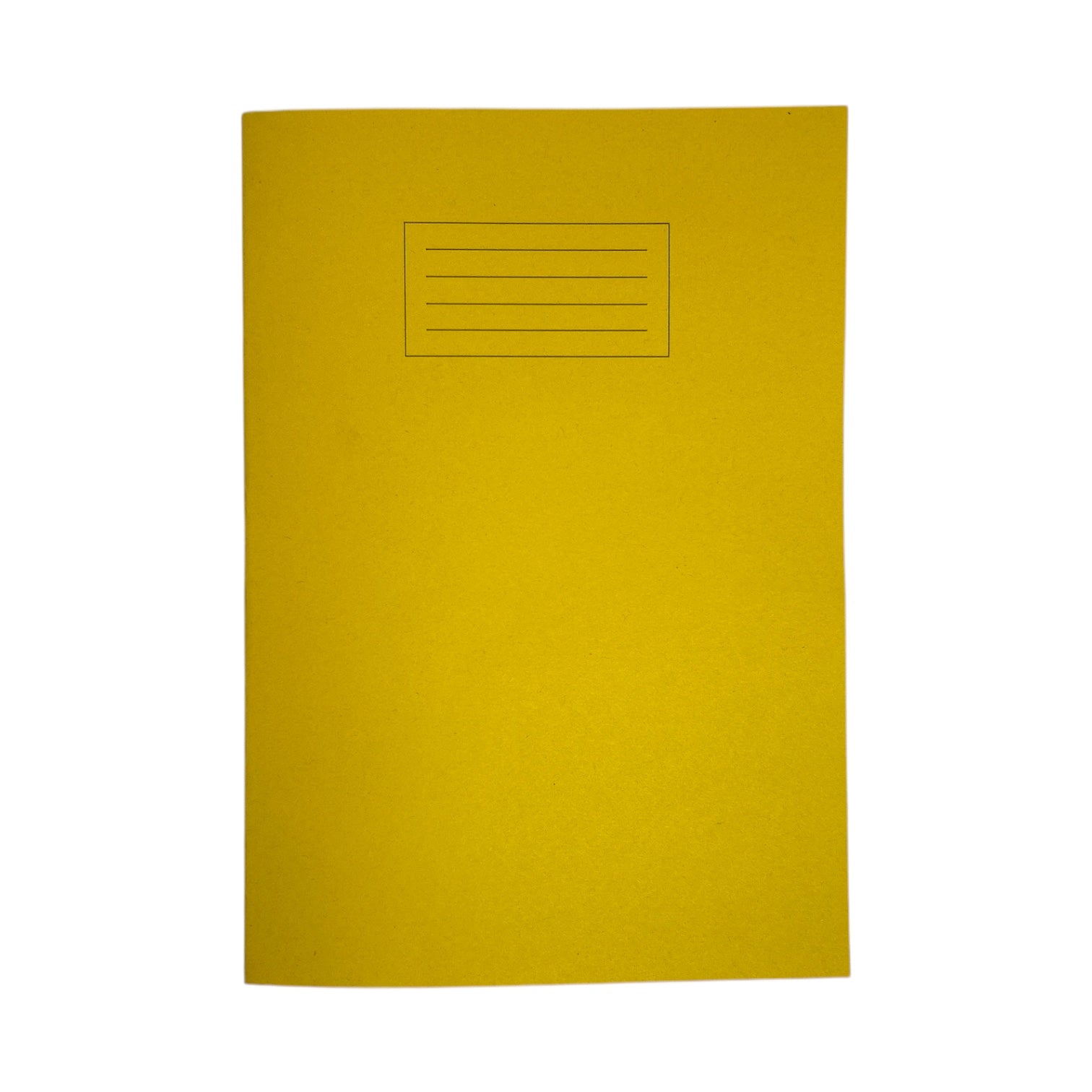 Janrax A4 Yellow 80 Page Blank Paper Exercise Book WF Paper with 225gsm Manilla Cover