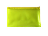 8x5" Frosted Yellow Pencil Case - See Through Exam Clear Translucent