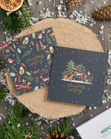 Box of 10 Winter Woodland Animals NSPCC Charity Christmas Cards with Envelopes