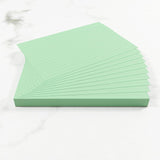 Pack of 50 6x4" SEN Green Lined Dyslexia Record Cards