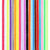 Pack of 100 Assorted Colour Chenille Stem Pipe Cleaners 0.6 x 30cm