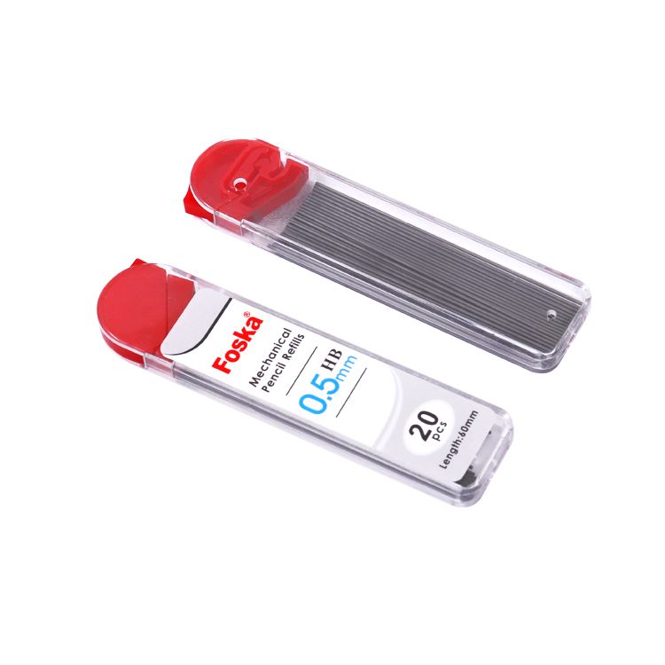 Single Tube of 20 0.5mm Mechanical Pencil HB Black Lead Refills