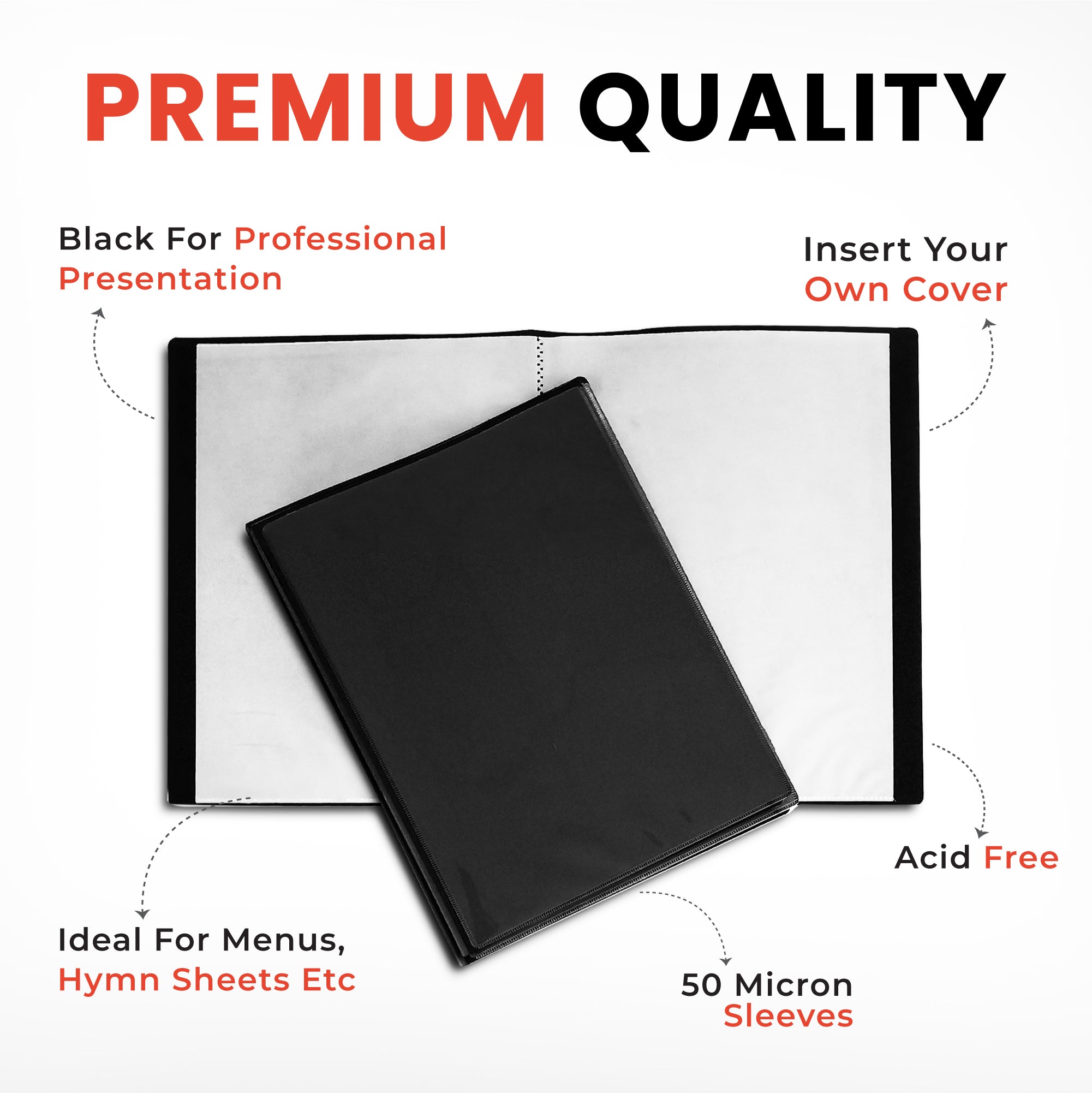 Janrax A4 Presentation Display Book 10 Pockets (20 Views)