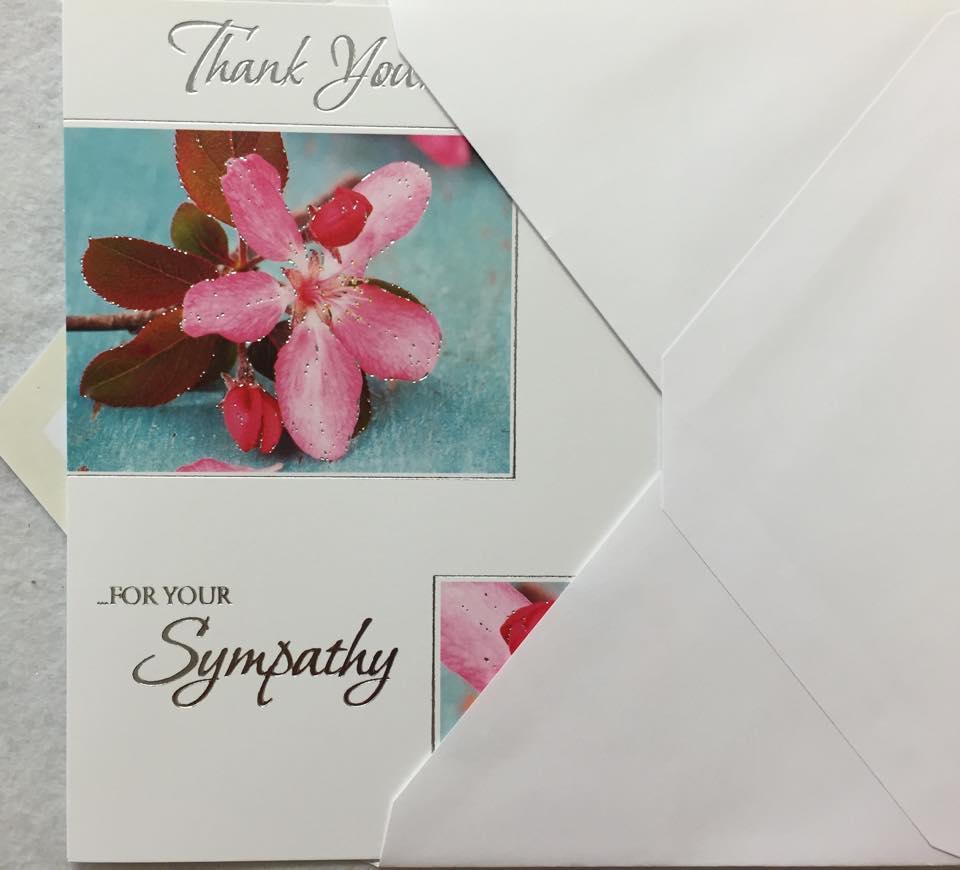 Thank You For Your Sympathy Card 