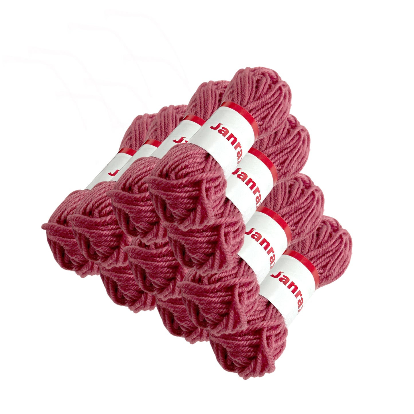 Dusky Pink Acrylic Yarn Roll – 10g, 4 Strand 8 Ply Knitting Wool