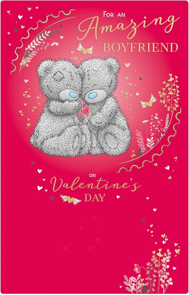 Bears Sat Together Boyfriend Valentine's Day Card {DC}