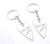 Wendy Jones Blackett Designer Silver anniversary Set of 2 Keyrings