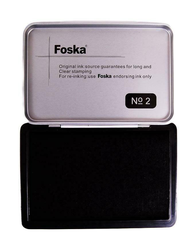 Black Ink Stamp Pad 122x48mm