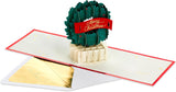 Festive Wreath Design 3D and Pop Up Christmas Card {DC}