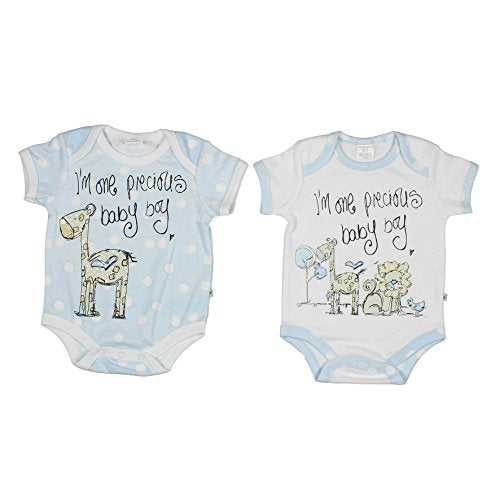 Tracey Russell Polka Dot Set of 2 Suits "Precious Baby Boy" - In a Gift Box