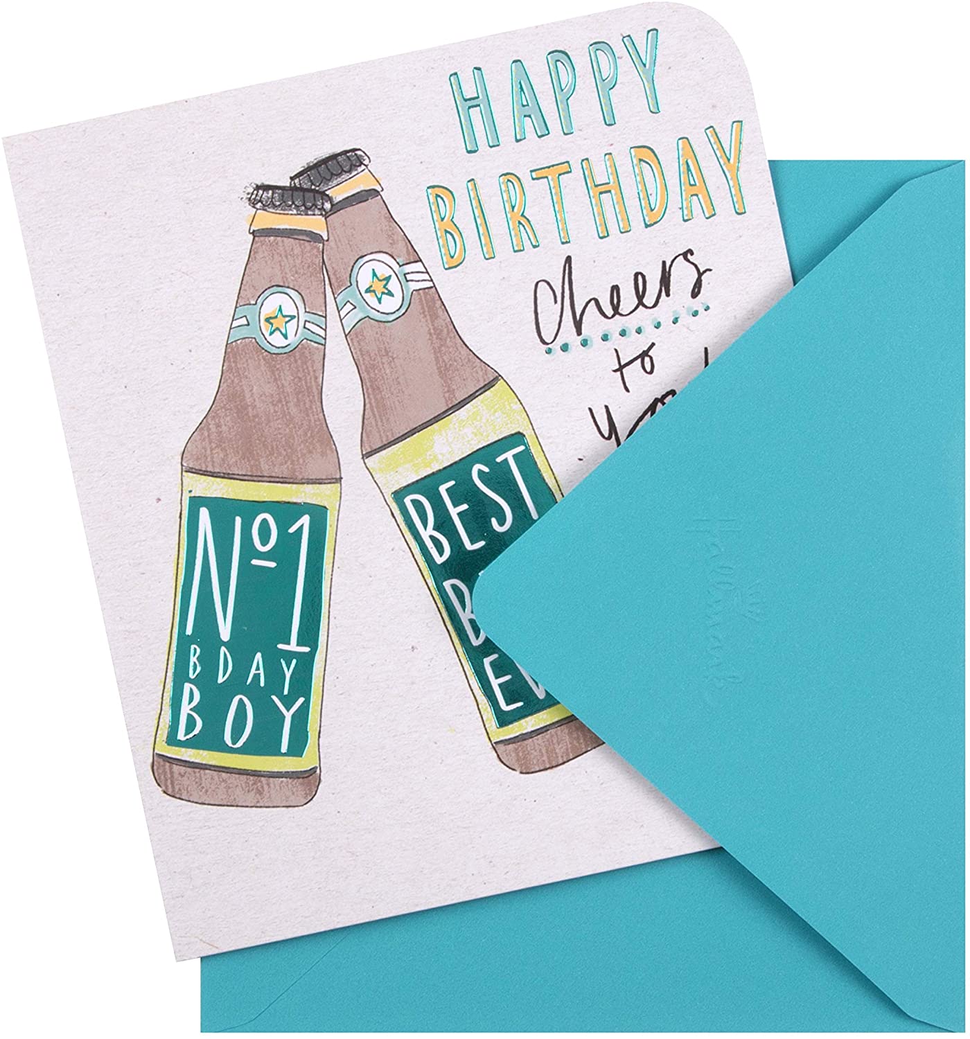 Illustrated Beer Design Birthday Boy Card