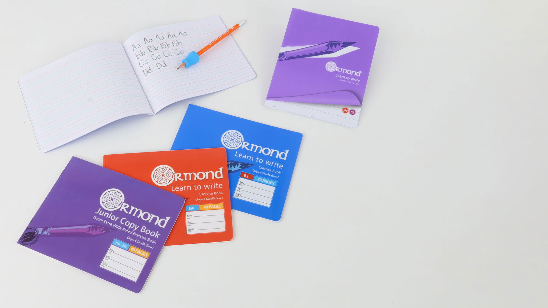 40 Pages B2 Durable Cover Learn To Write Copy Exercise Book by Ormond