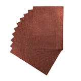 Pack of 10 A4 Brown Glitter EVA Foam Sheets