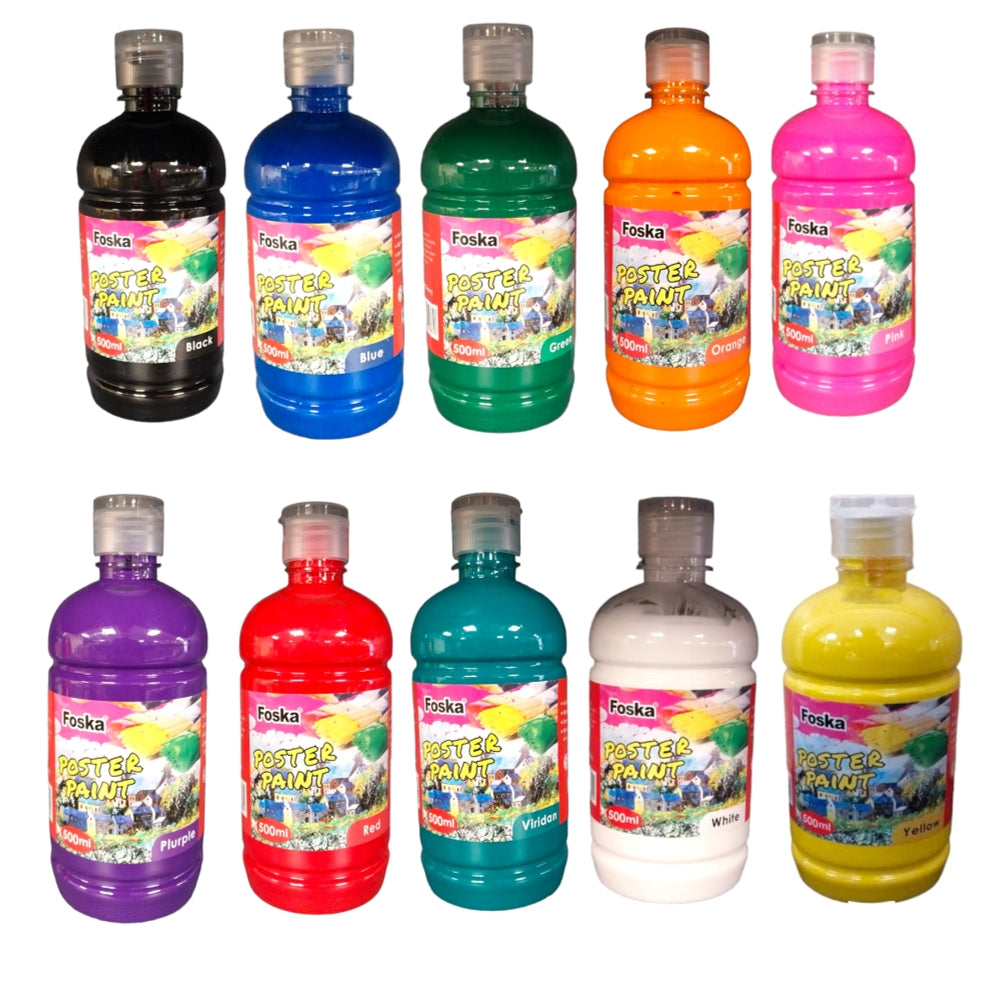 500ml Black Poster Color Paint