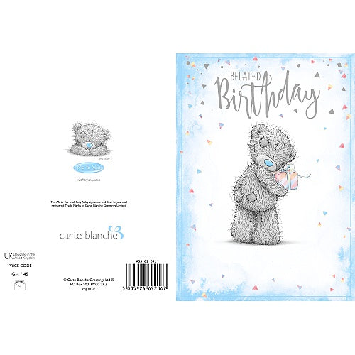 Belated Birthday Me To You Bear Birthday Card
