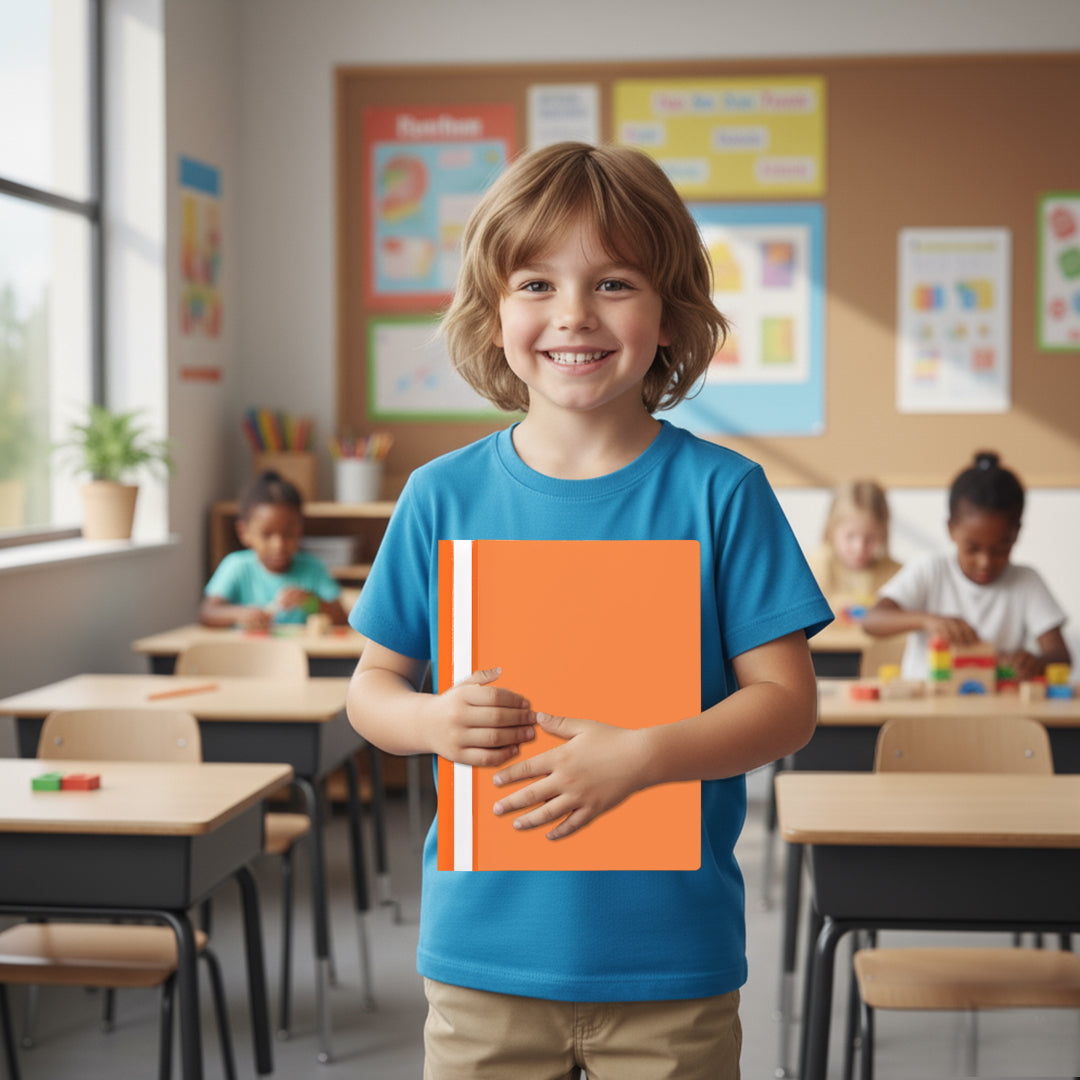 Pack of 12 Orange A4 Project Folders by Janrax