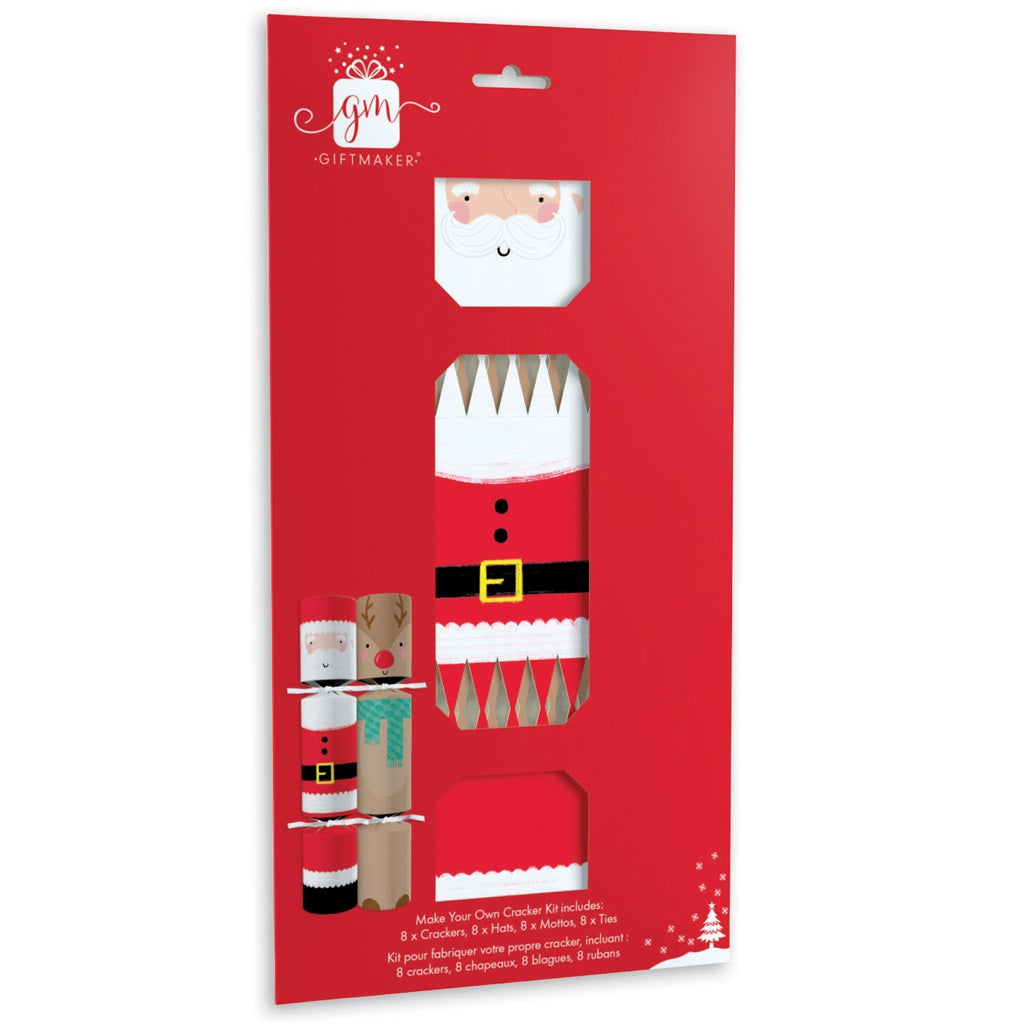 Pack of 6 12" Make Your Own Santa Christmas Dinner Crackers