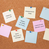 Pack of 200 Assorted Coloured Push Pins in Tub