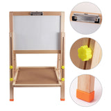 Height Adjustable Folding Wood Easel Whiteboard Black Board 47 x 84.5cm
