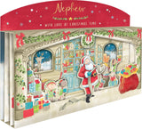 Amazing Nephew Spectacular 3D Santa Scene Freestanding Christmas Card {DC}